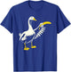 Silly Goose with Banana Meme Novelty Funny Goose T-Shirt - T-Shirt | Royal