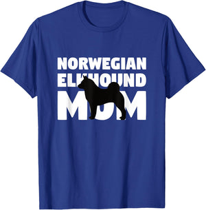 Norwegian Elkhound Gift Dog Mother Norwegian Elkhound Mom Men Women Girls Kids T-Shirt - T-Shirt | Royal
