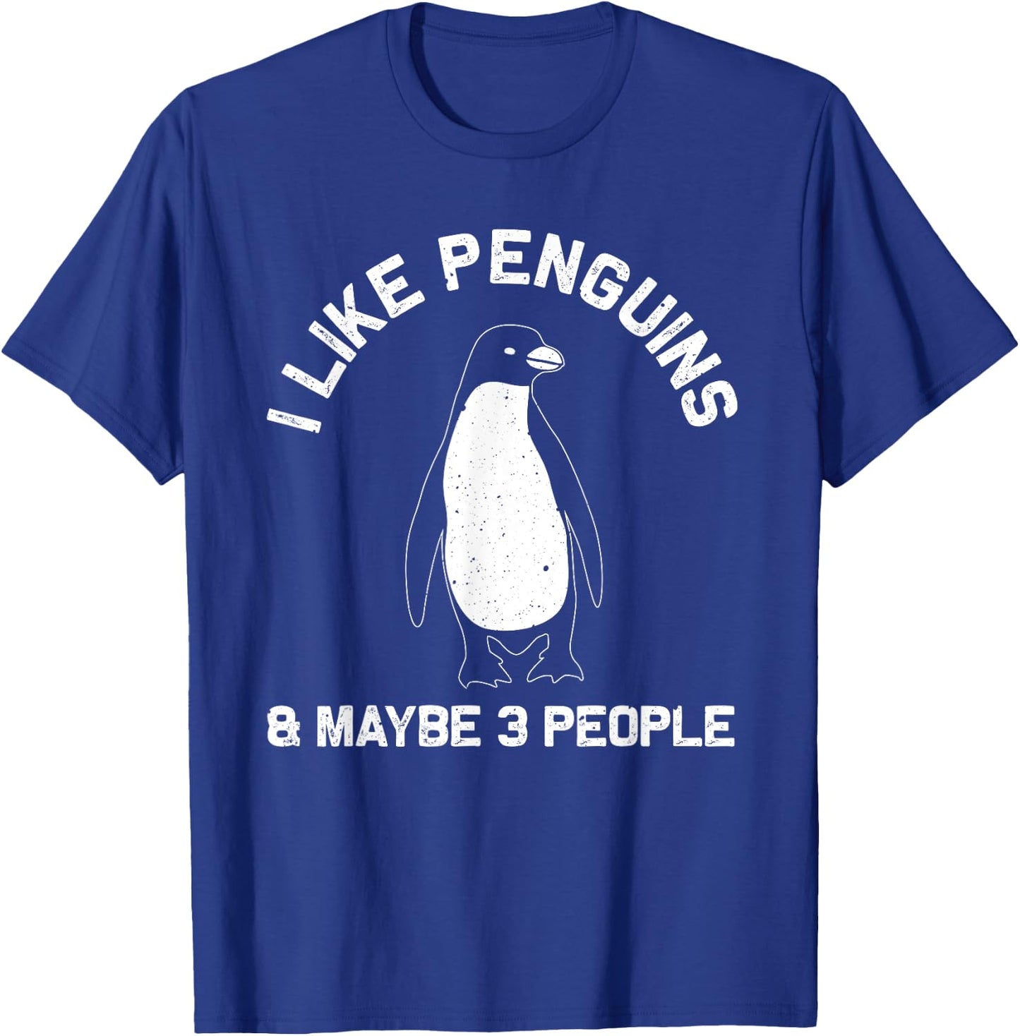 Funny Penguin Gift Adults Women Men Him Seabird Lovers T-Shirt - T-Shirt | Royal