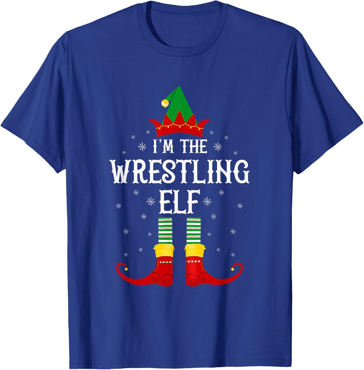 I'm the Wrestling Elf Family Matching Christmas T-Shirt - T-Shirt | Royal