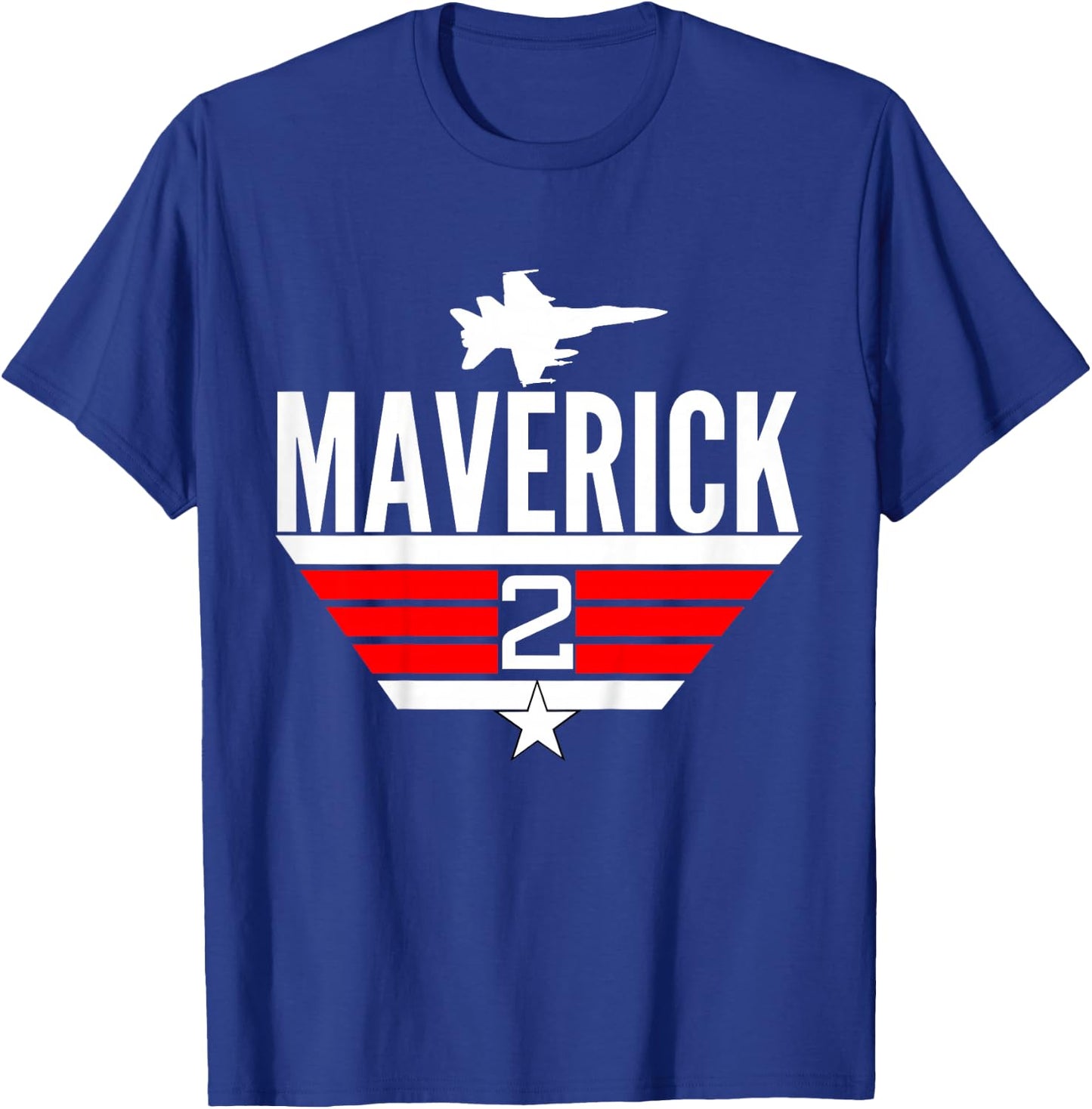 2 Year Old Top Maverick Jet Birthday Party Theme Shirt T-Shirt - T-Shirt | Royal