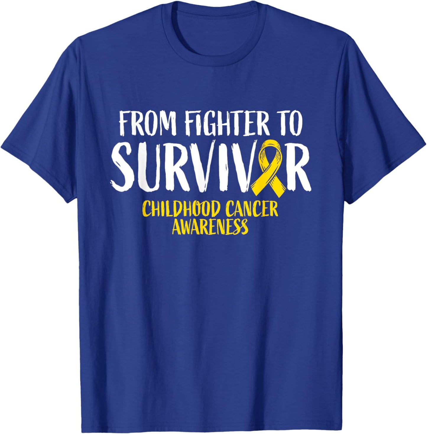 Childhood Cance Survivor Shirt Childhood Cancer Awareness T-Shirt - T-Shirt | Royal