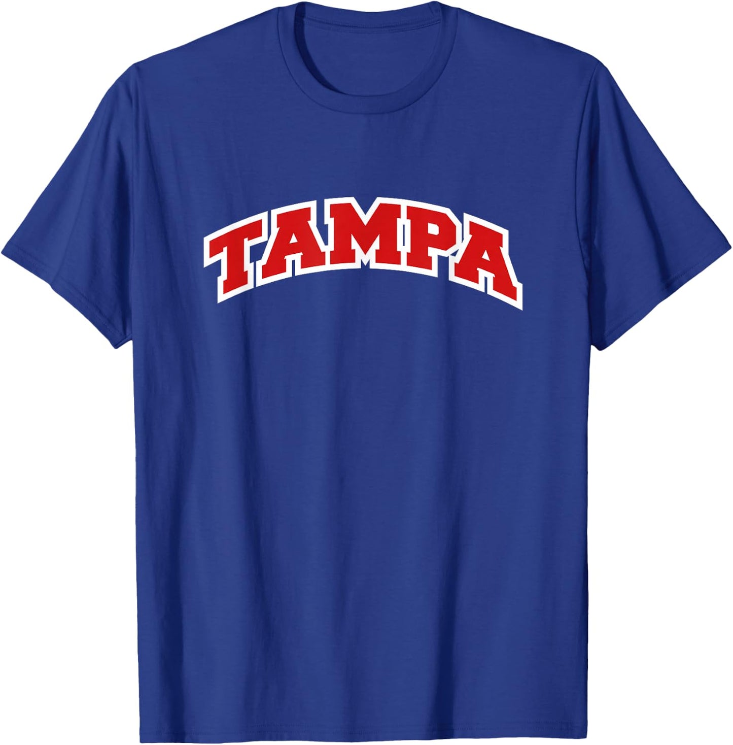 Tampa Florida Varsity Style Vintage T-Shirt - T-Shirt | Royal