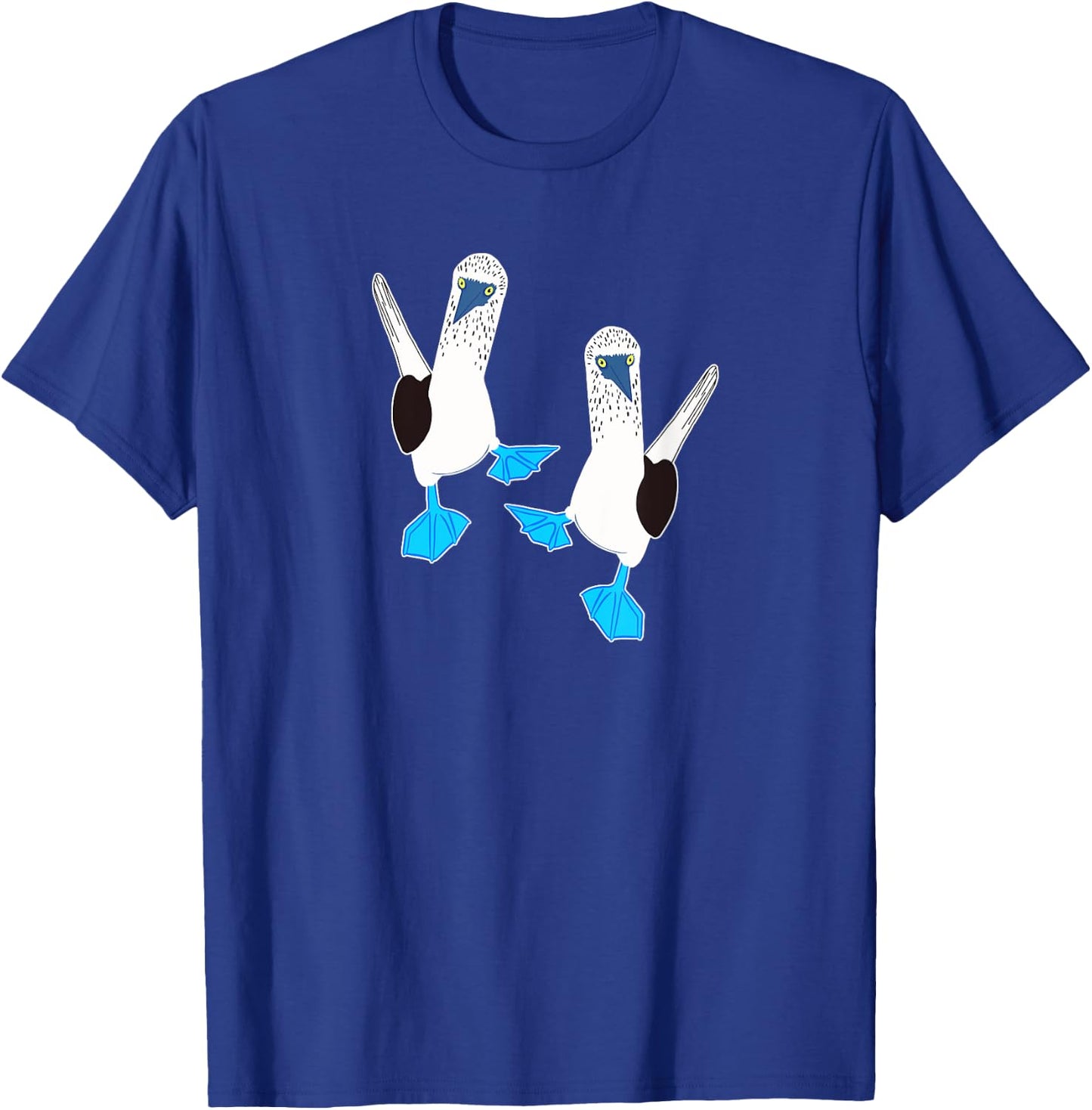 Cute pair of funny Blue-Footed Boobies T-Shirt - T-Shirt | Royal