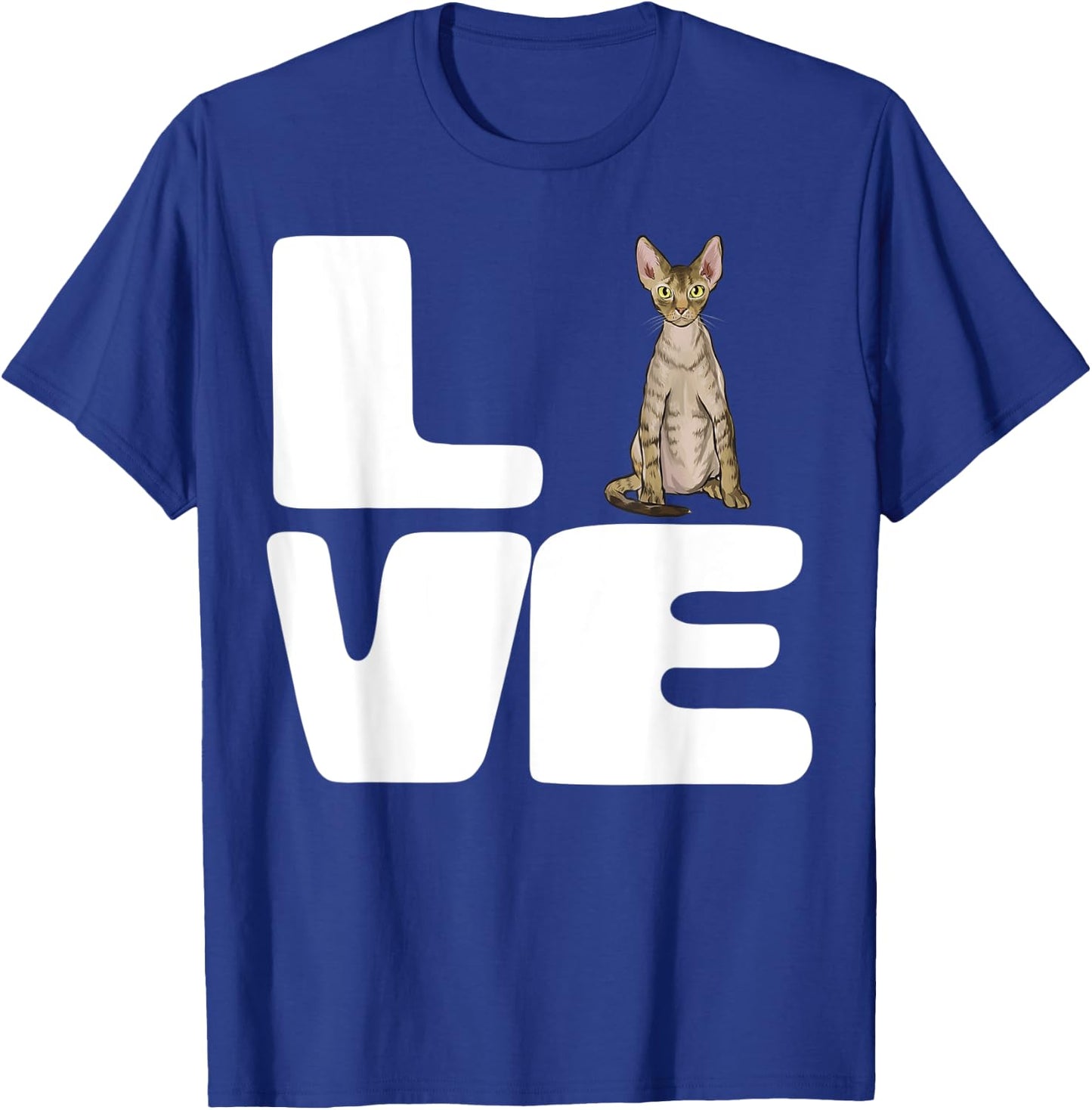 I Love My Devon Rex Cat Lover Gift Women T-Shirt - T-Shirt | Royal