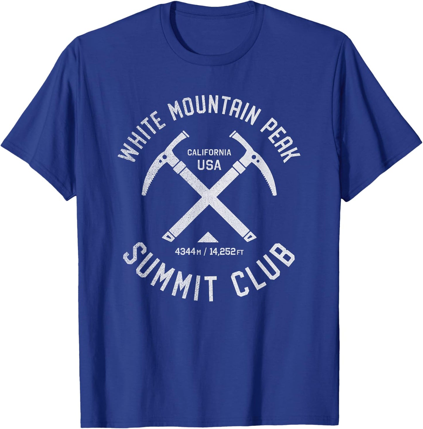White Mountain Peak Summit Club | I climbed White Mountain T-Shirt - T-Shirt | Royal