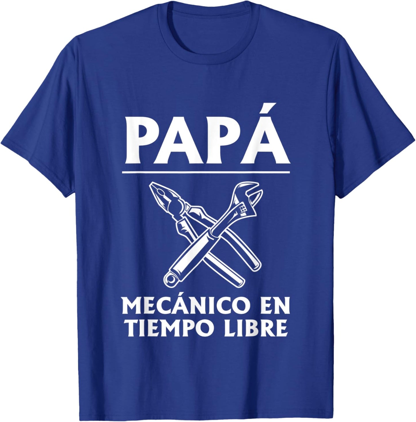 Papà Mecanico En Tiempo Libre Día del Padre T-Shirt - T-Shirt | Royal