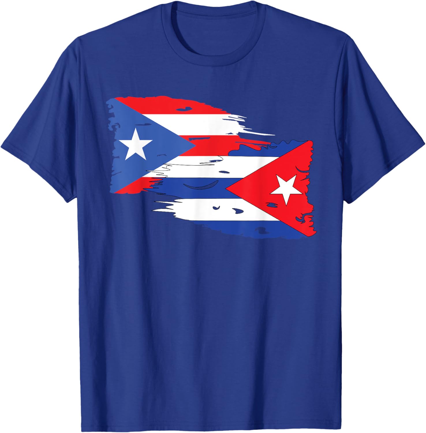 Cuban Puerto Rican Puerto Rico Flag Cuban Flag Pride T-Shirt - T-Shirt | Royal