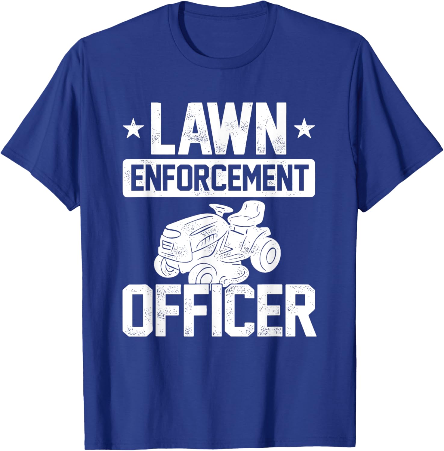 Sparta Buy Lawn Enforcement Officer - Black, -Adults, Classic Fit, Short Sleeve, , Small T-Shirt - T-Shirt | Royal