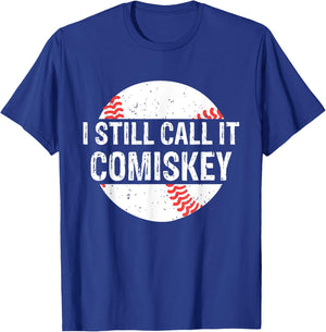 I Still Call It Comiskey Vintage Funny Gift Baseball Lover T-Shirt - T-Shirt | Royal