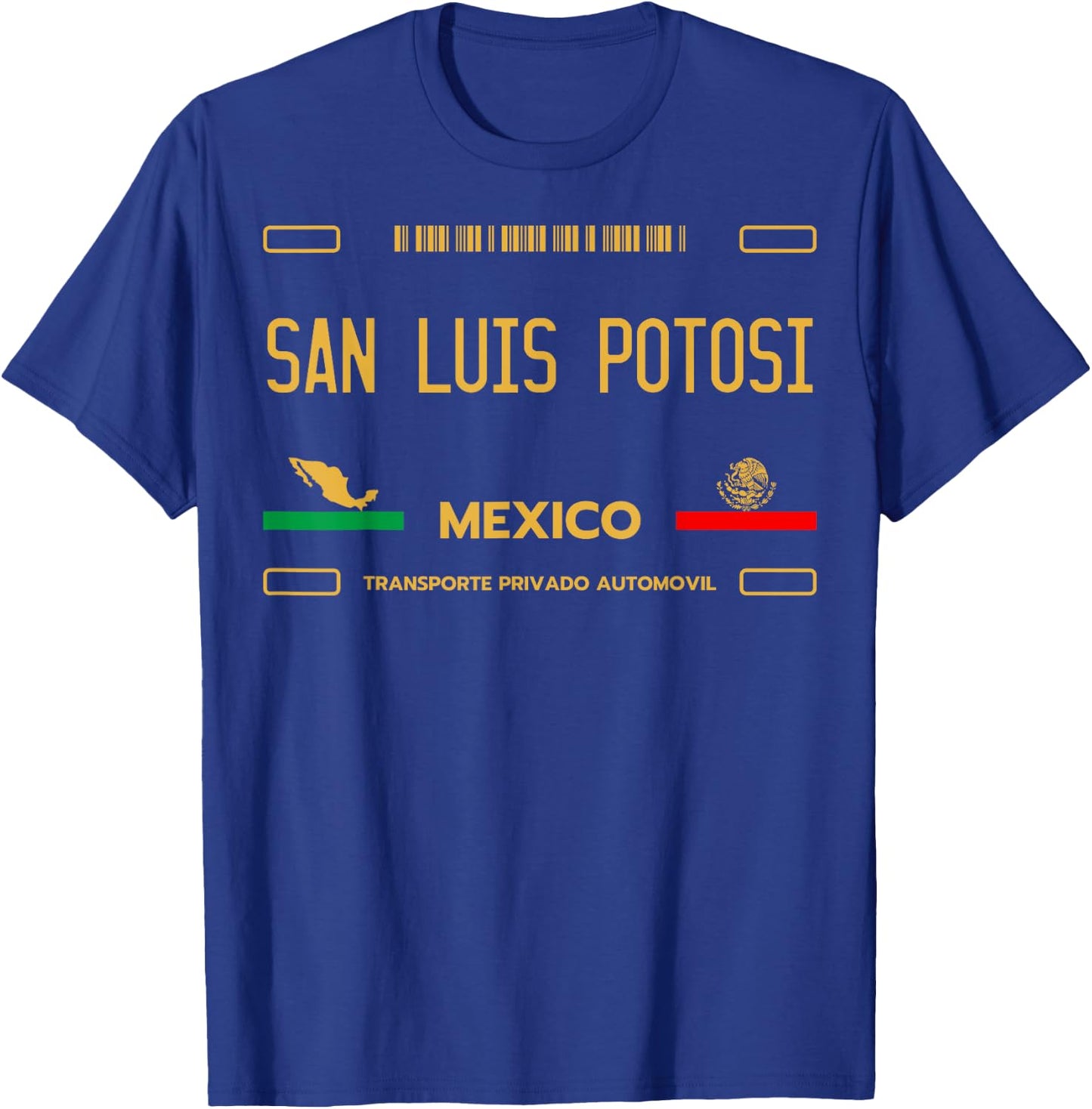 San Luis Potosi License Plate, San Luis Potosi T-Shirt - T-Shirt | Royal