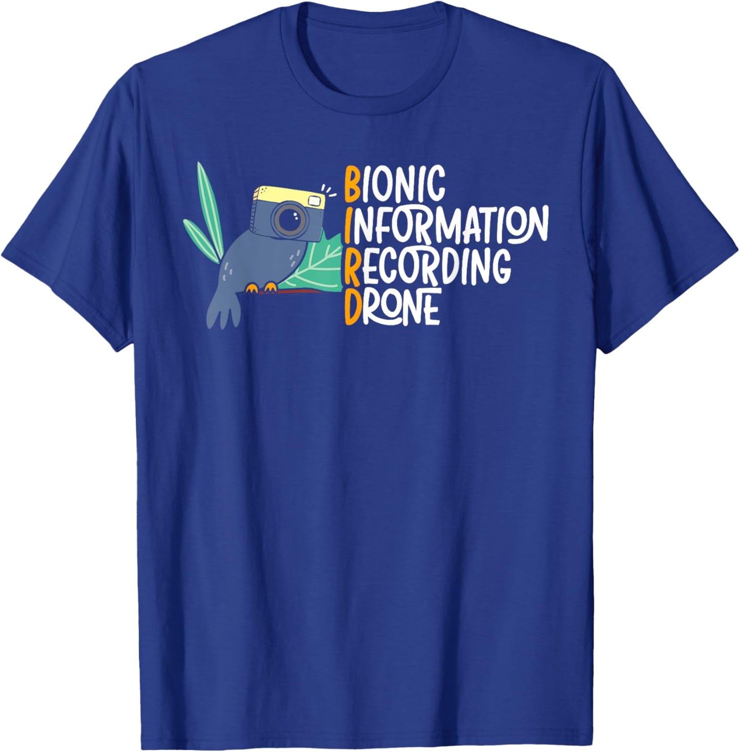 Bionic Information Recording Drone Bird Conspiracy Theory T-Shirt - T-Shirt | Royal