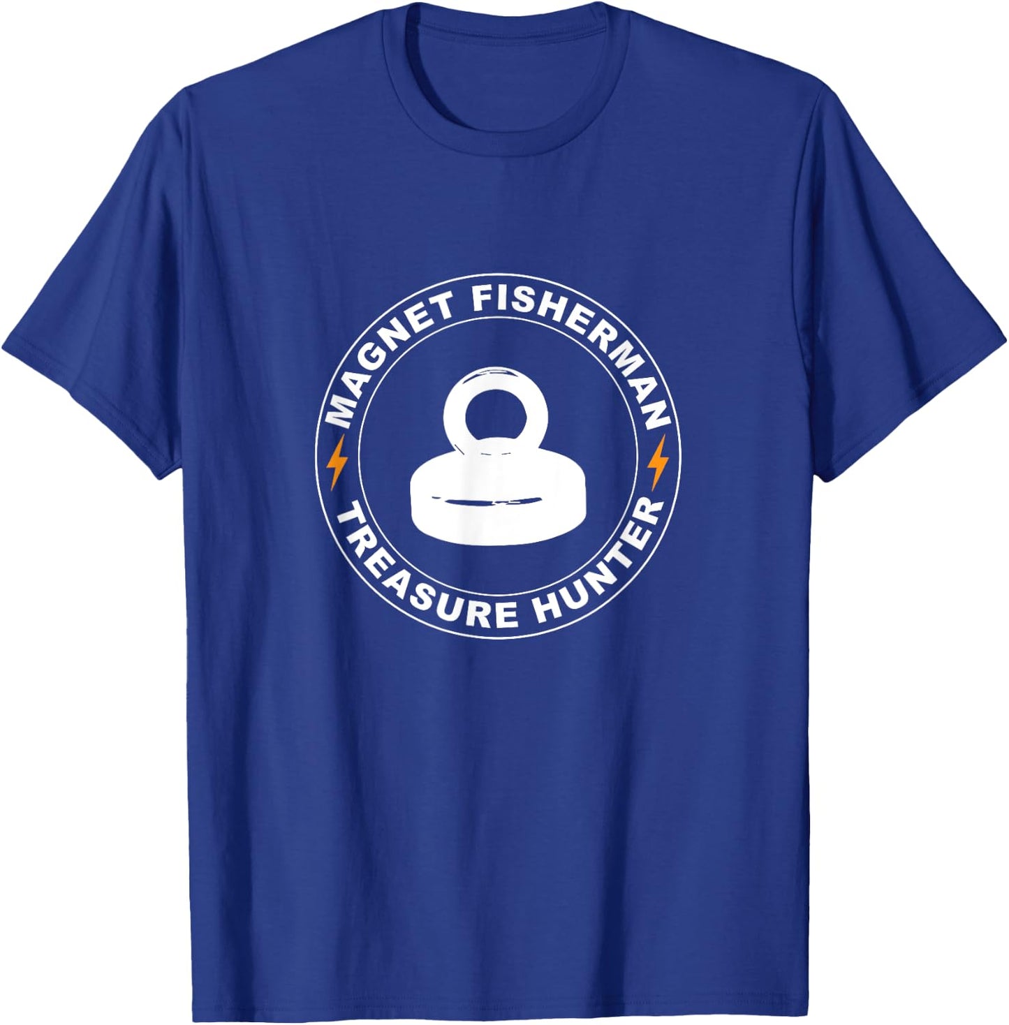Magnet Fishing Fisherman Gift Treasure Hunter T-Shirt - T-Shirt | Royal