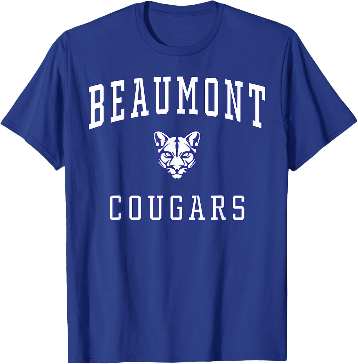 Beaumont High School Cougars C1 T-Shirt - T-Shirt | Royal