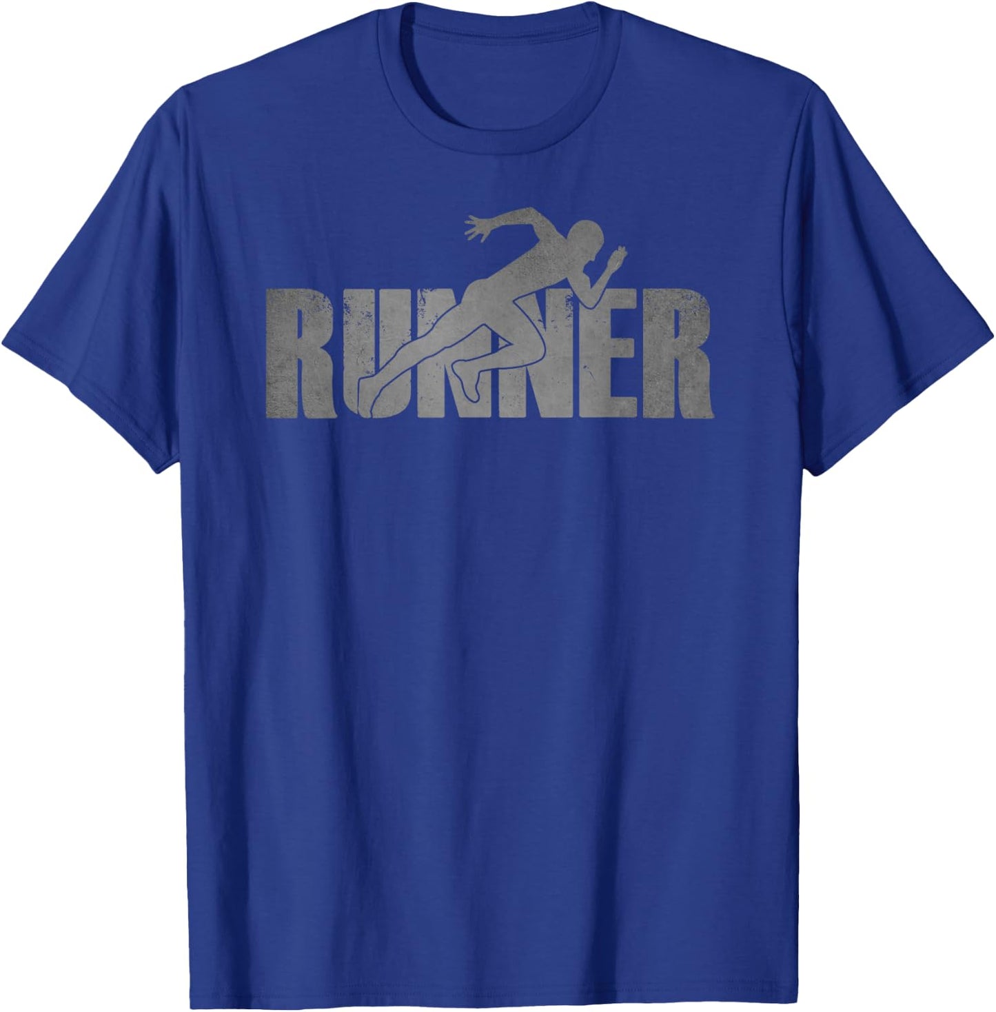 RUNNER Track & Field Cross Country Running Athlete Vintage T-Shirt - T-Shirt | Royal