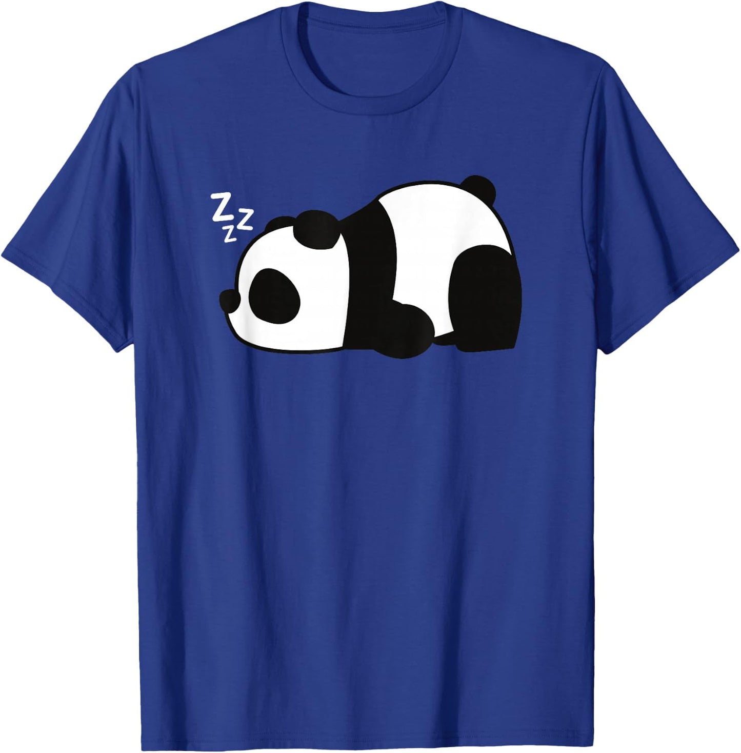 Funny Lazy Panda Bear Sleeping Grumpy Cute Animal Meme T-Shirt - T-Shirt | Royal