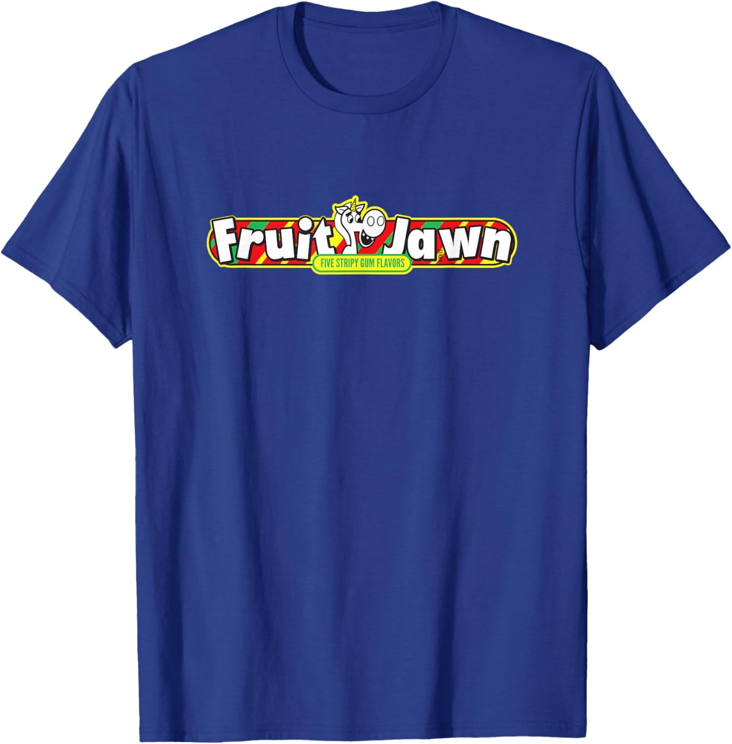 Fruit Jawn - Five Stripy Gum Flavors Retirement Tribute Yo! T-Shirt - T-Shirt | Royal