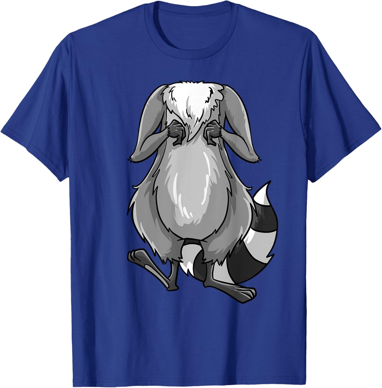Cool Headless Raccoon Halloween Costume Funny Lazy DIY Gift T-Shirt - T-Shirt | Royal