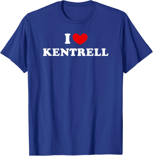 I Love Kentrell T-Shirt - T-Shirt | Royal