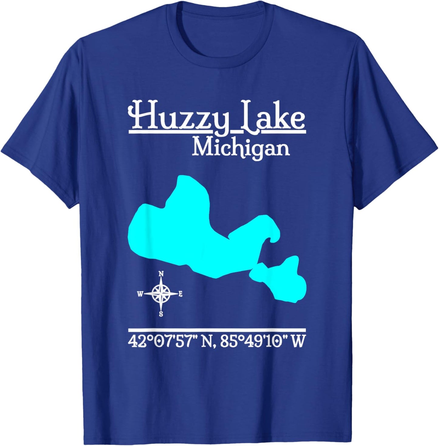Huzzy Lake - Michigan T-Shirt - T-Shirt | Royal