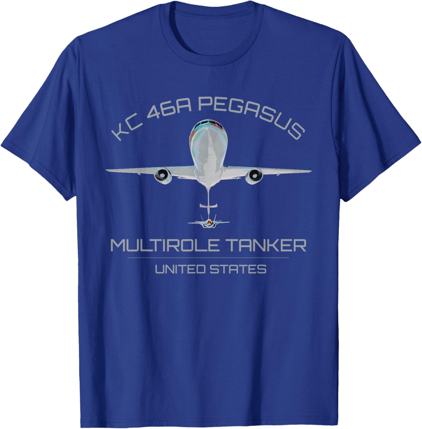 KC-46 Pegasus Aircraft Tanker Refueling Military Airplane T-Shirt - T-Shirt | Royal