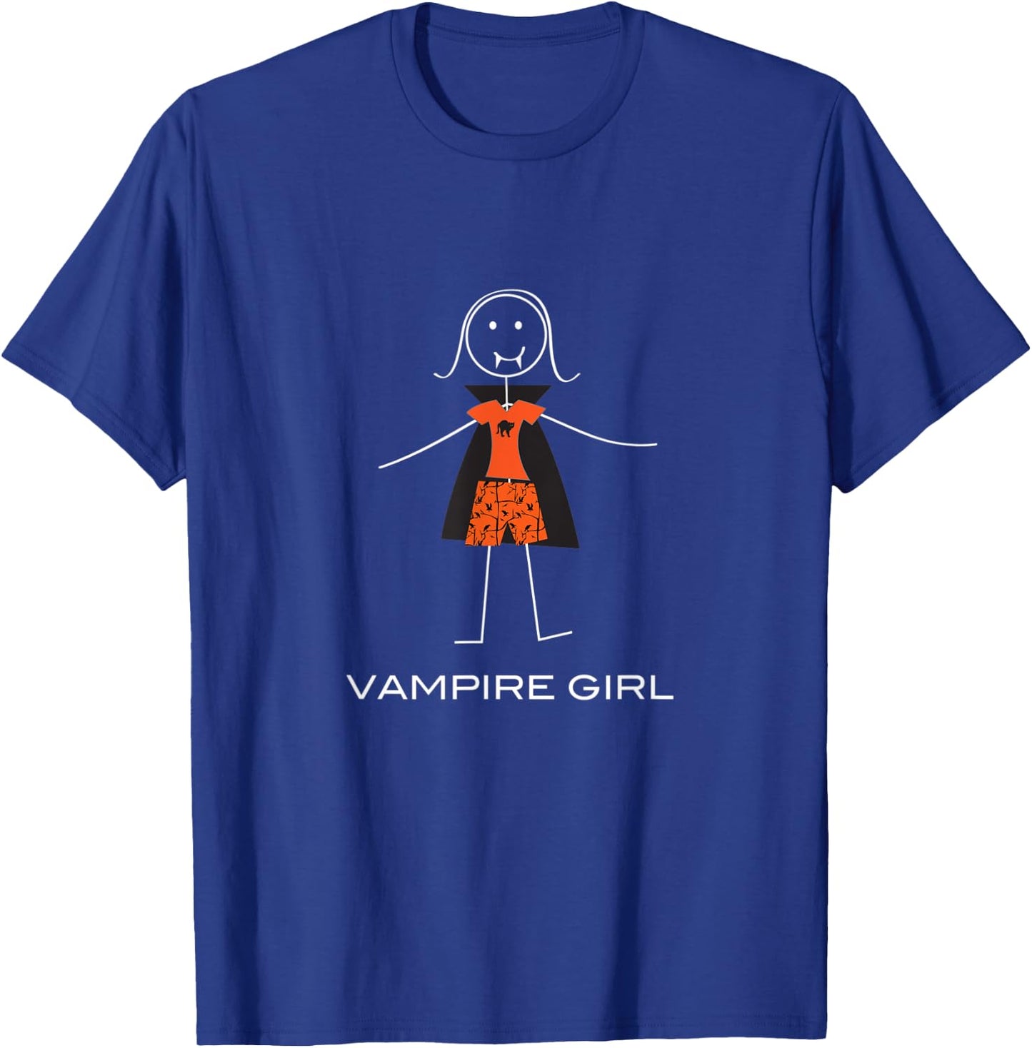 Funny Vampire Halloween Girls T-Shirt - T-Shirt | Royal