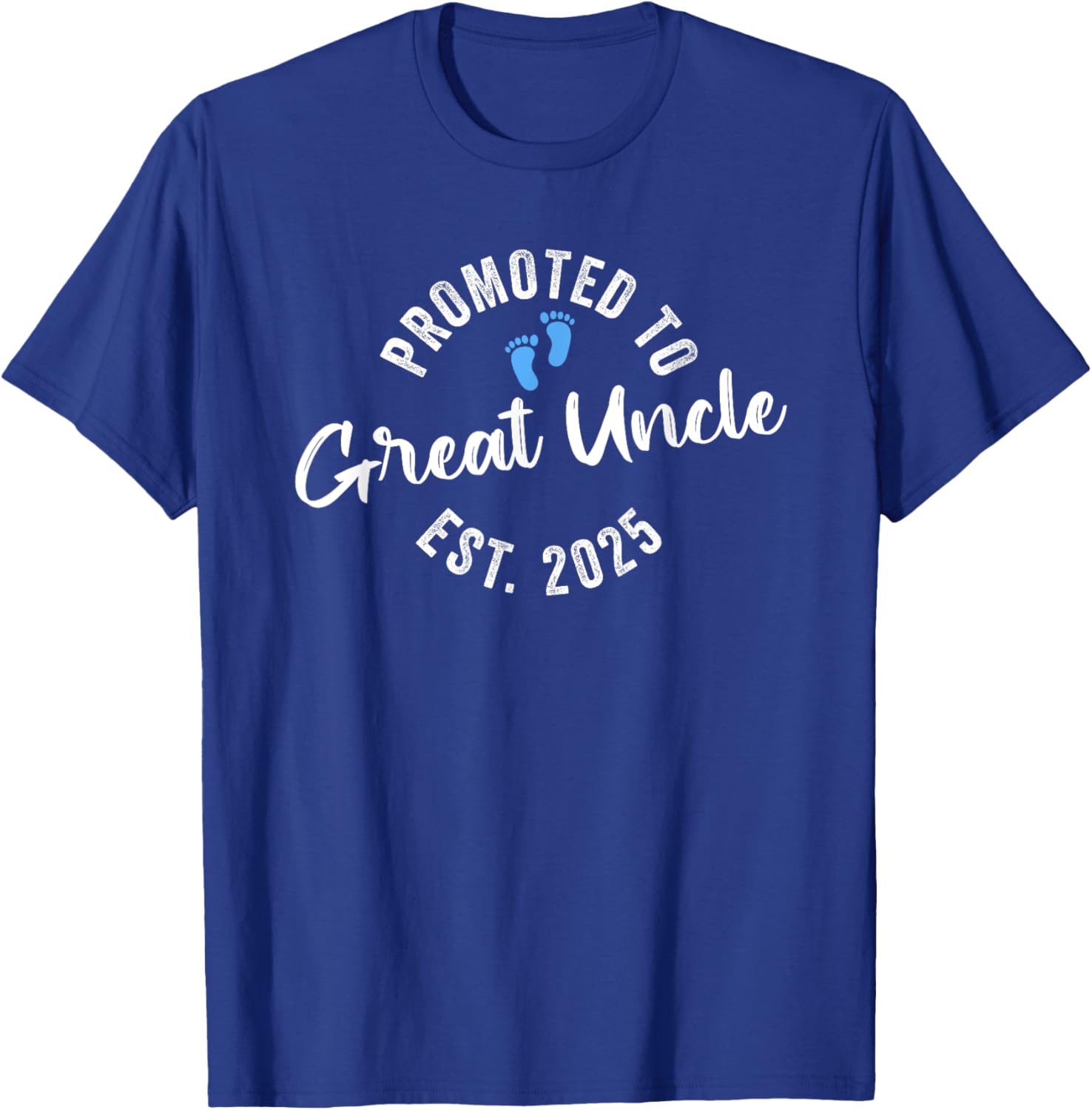 Promoted To Great Uncle 2025 T-Shirt - T-Shirt | Royal