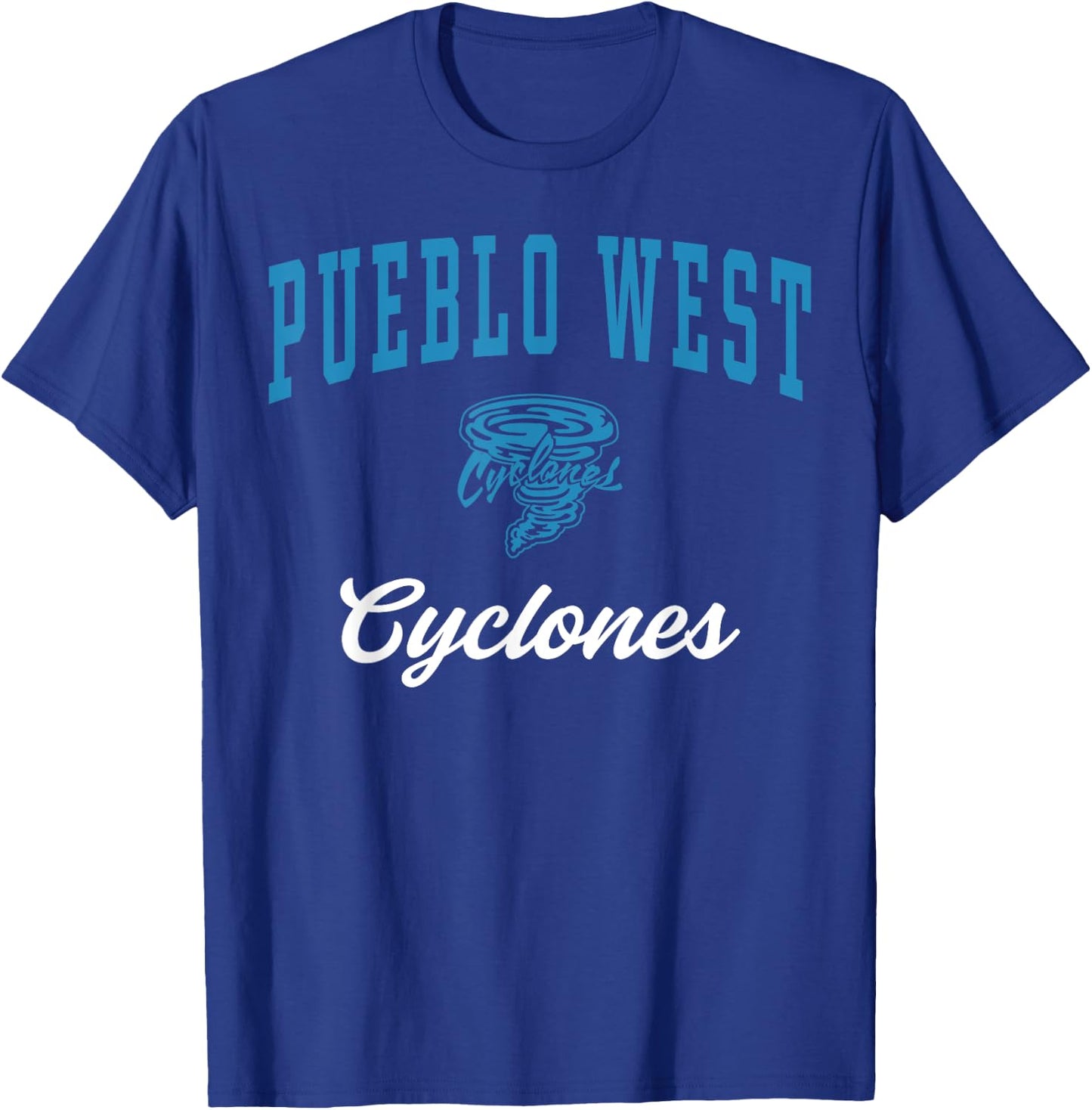 Pueblo West High School Cyclones C3 T-Shirt - T-Shirt | Royal
