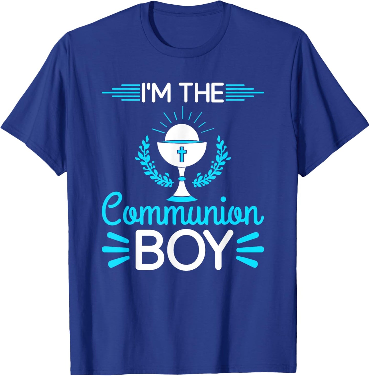 First Communion Boy Holy Sacrament T-Shirt - T-Shirt | Royal