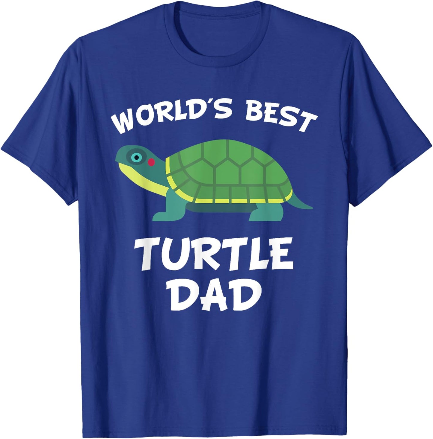 World's Best Turtle Dad Turtle Owner T-Shirt - T-Shirt | Royal