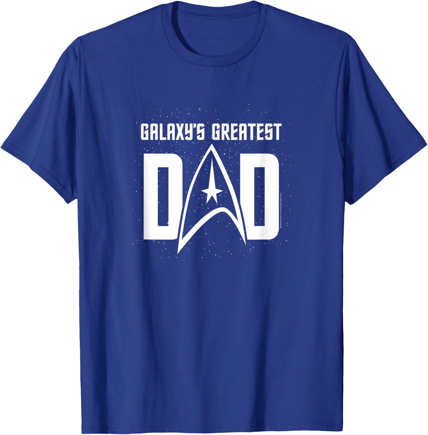 Star Trek Father's Day Galaxy's Greatest Dad Badge T-Shirt - T-Shirt | Royal