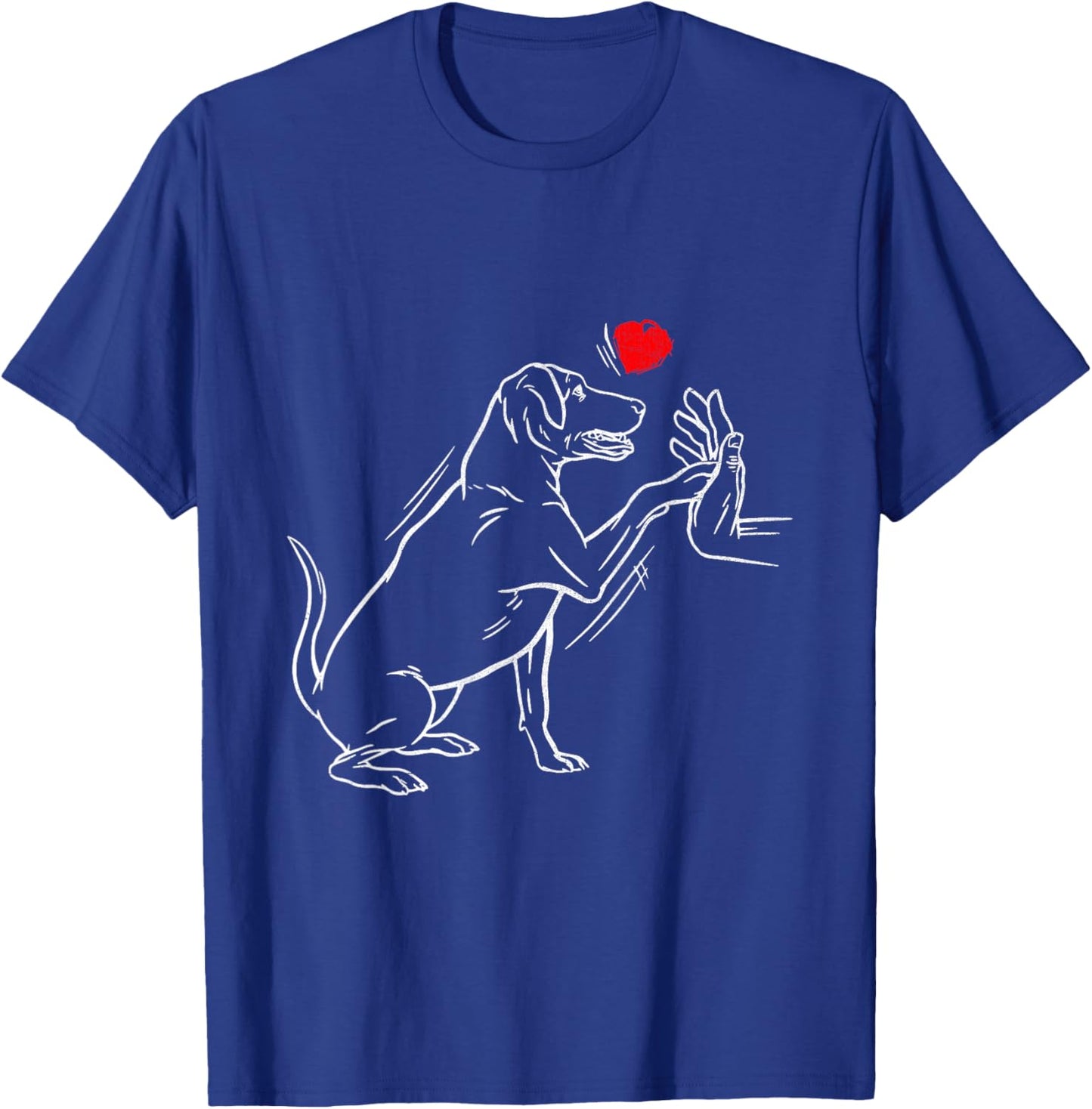 Labrador Retriever Labradors Black Lab Dad Mom Retrievers T-Shirt - T-Shirt | Royal