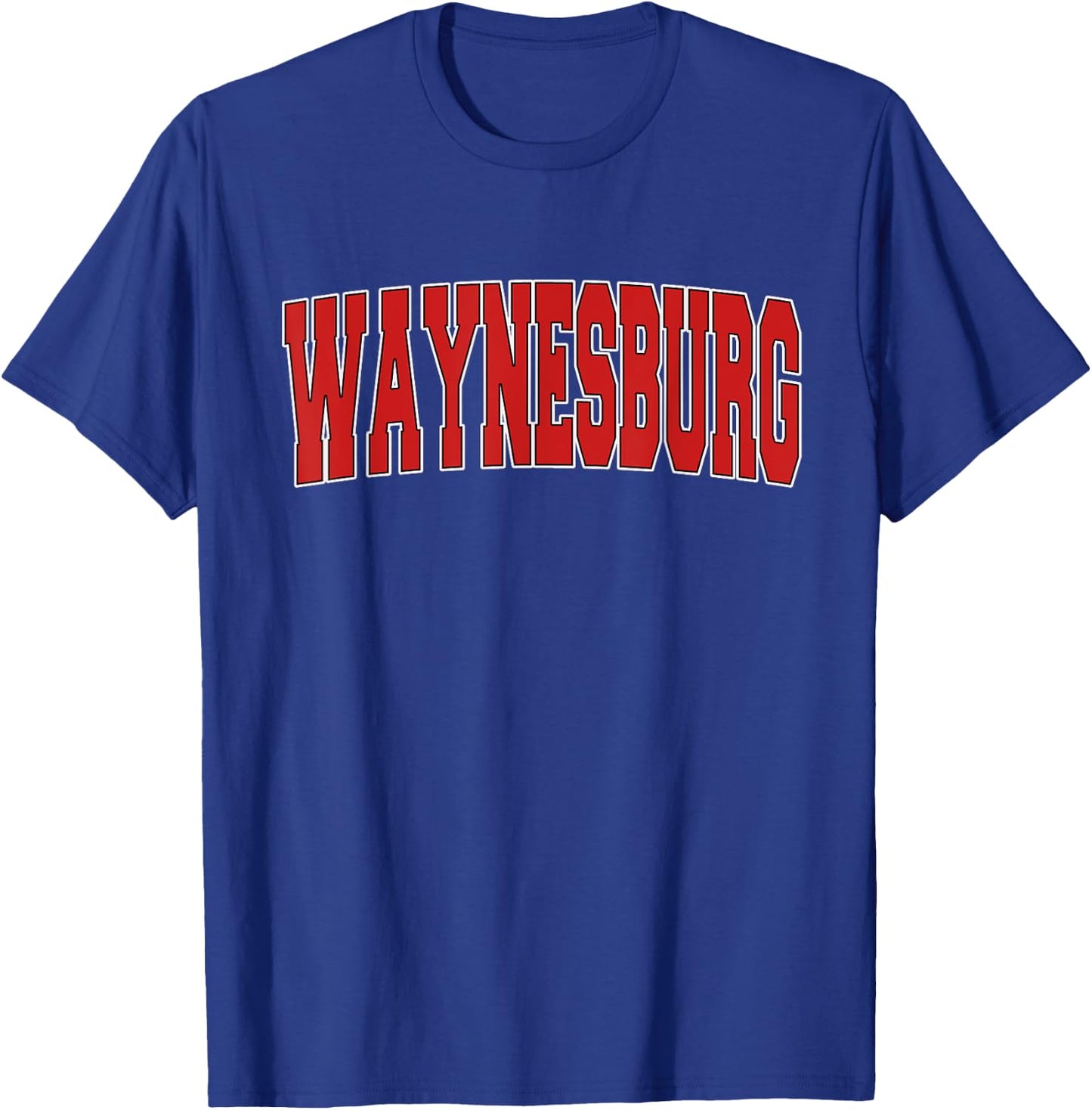 WAYNESBURG PA PENNSYLVANIA Varsity Style USA Vintage Sports T-Shirt - T-Shirt | Royal
