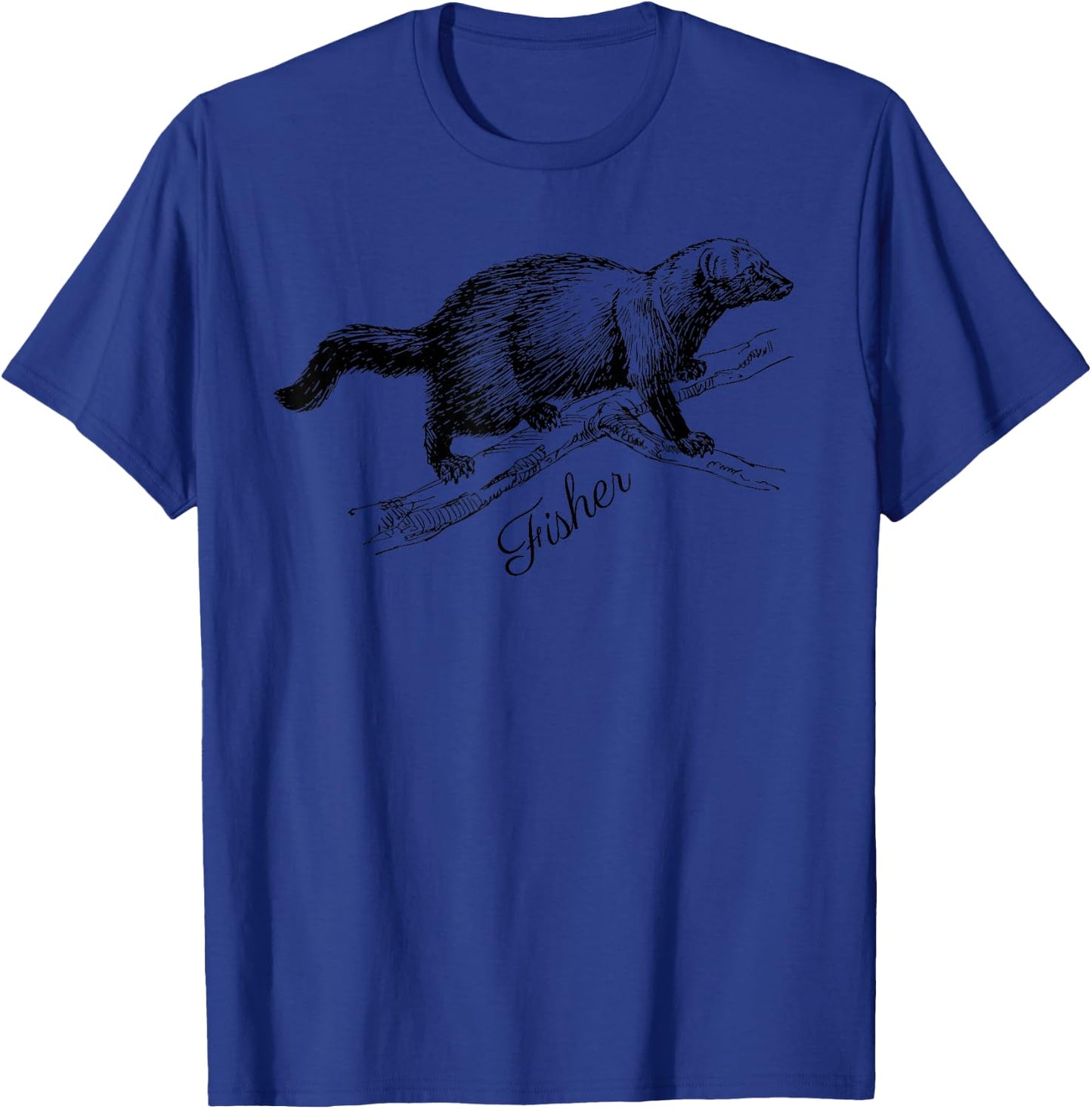 Fisher Animal Wildlife Fisher Cat Women Girls Kids T-Shirt - T-Shirt | Royal