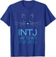 Funny Cat Lover Introvert Gift Me Time Cat Lady Humor INTJ T-Shirt - T-Shirt | Royal