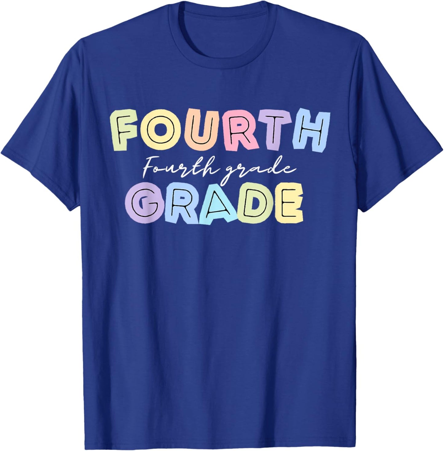 First day Teachers Welcome back to School Team 4th grade Men Women Kids T-Shirt - T-Shirt | Royal