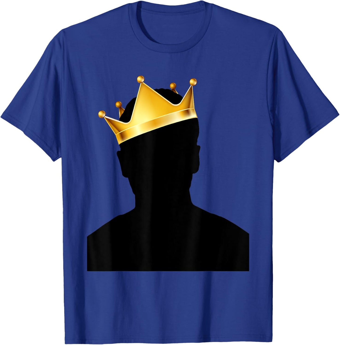 Royal Black King Magic With Golden Crown, Mysterious King T-Shirt - T-Shirt | Royal