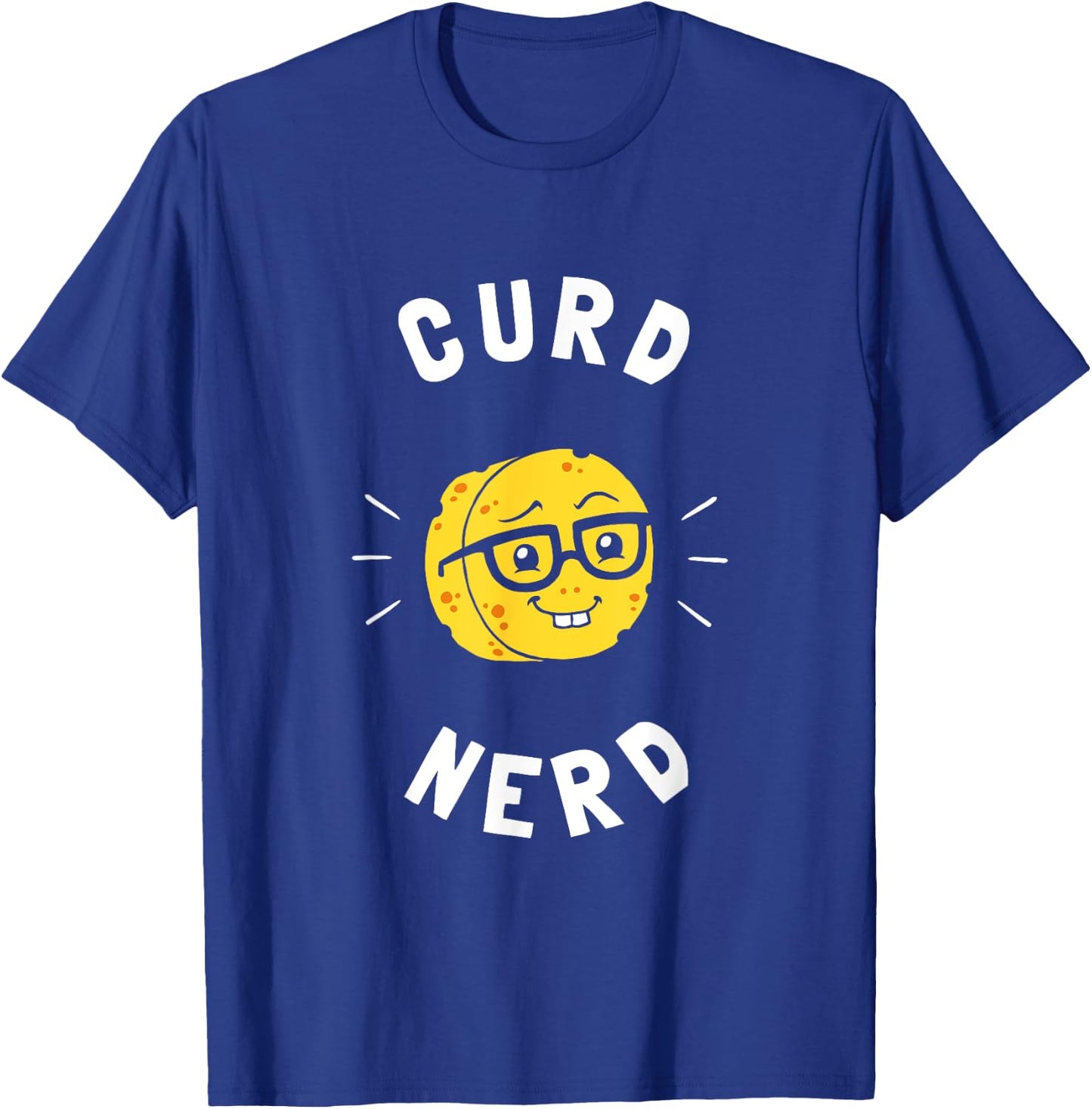Curd Nerd - Cheese Lovers Gift Nerd Glasses Pun T-Shirt - T-Shirt | Royal