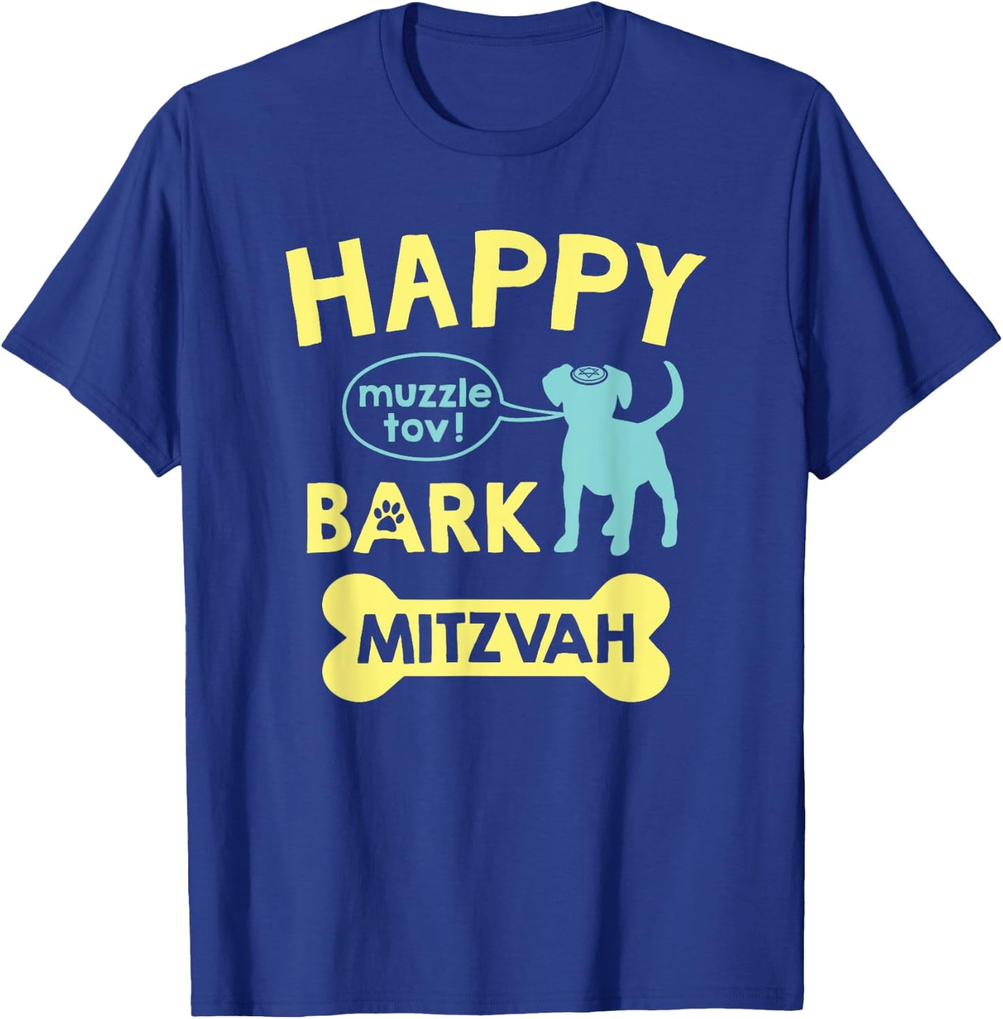Bark Mitzvah | Dog Lover Funny Jewish Bar Mitzvah Dogs Gift T-Shirt - T-Shirt | Royal