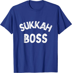 Happy Sukkot Sukkah Boss My Sukkah My Rules Lulav Etrog T-Shirt - T-Shirt | Royal