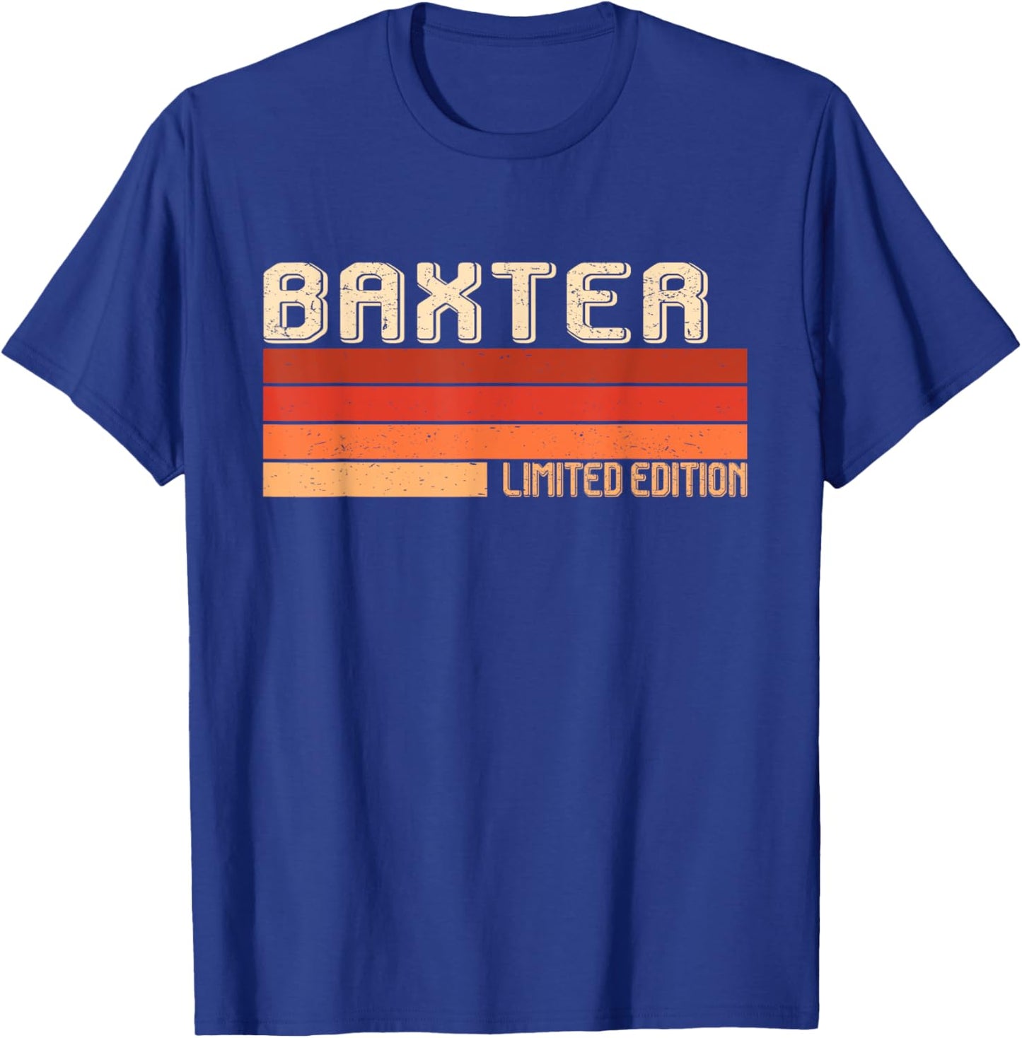 BAXTER Name Personalized Idea Men Retro Vintage BAXTER T-Shirt - T-Shirt | Royal
