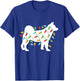 Christmas Lights Akita T Shirt Cute Gifts for Dog Lovers T-Shirt - T-Shirt | Royal