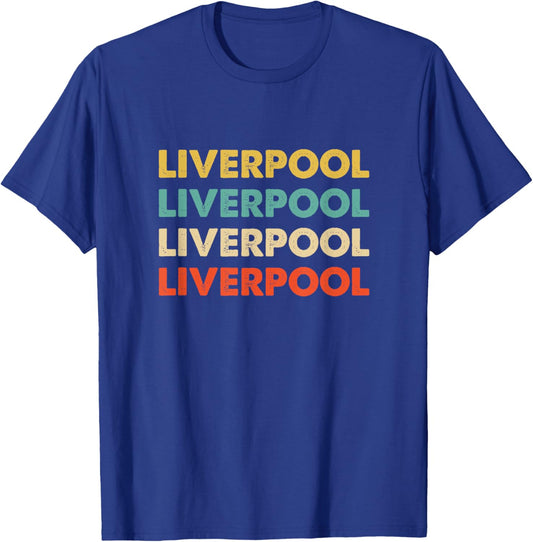Liverpool England , Small, Black T-Shirt - T-Shirt | Royal