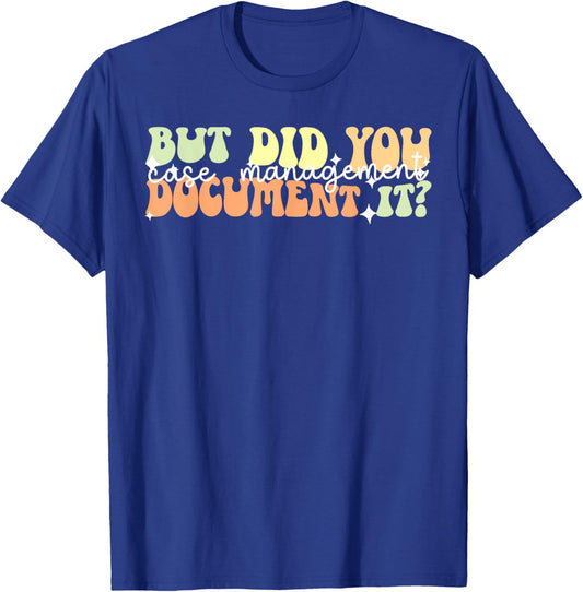 Case Manager Appreciation Case Manager Groovy T-Shirt - T-Shirt | Royal