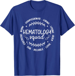 Funny Hematology Squad Hematology Nurse Design Men T-Shirt - T-Shirt | Royal