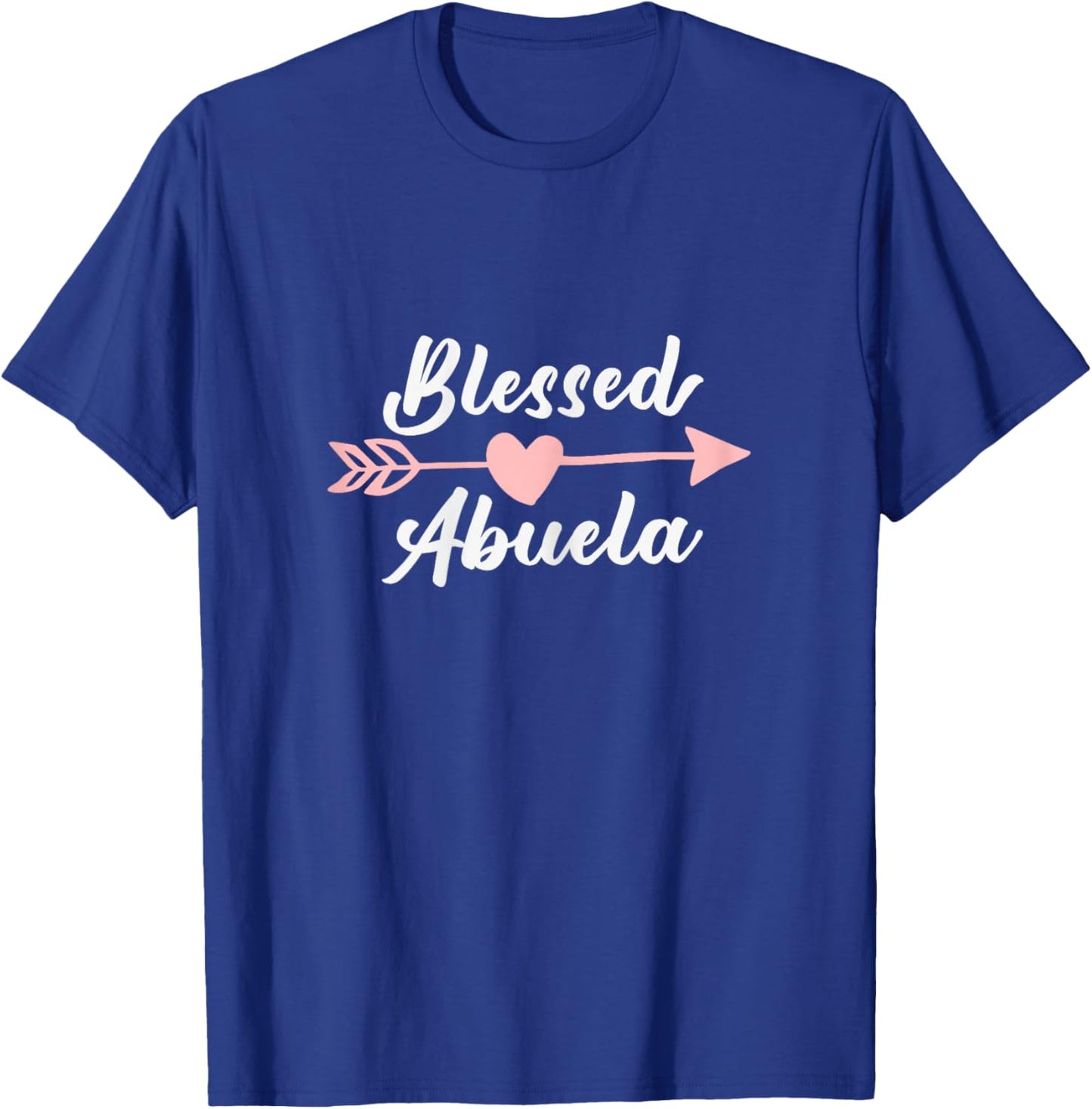 Blessed Abuela Arrow Heart Love Grandma Cute Funny T-Shirt - T-Shirt | Royal