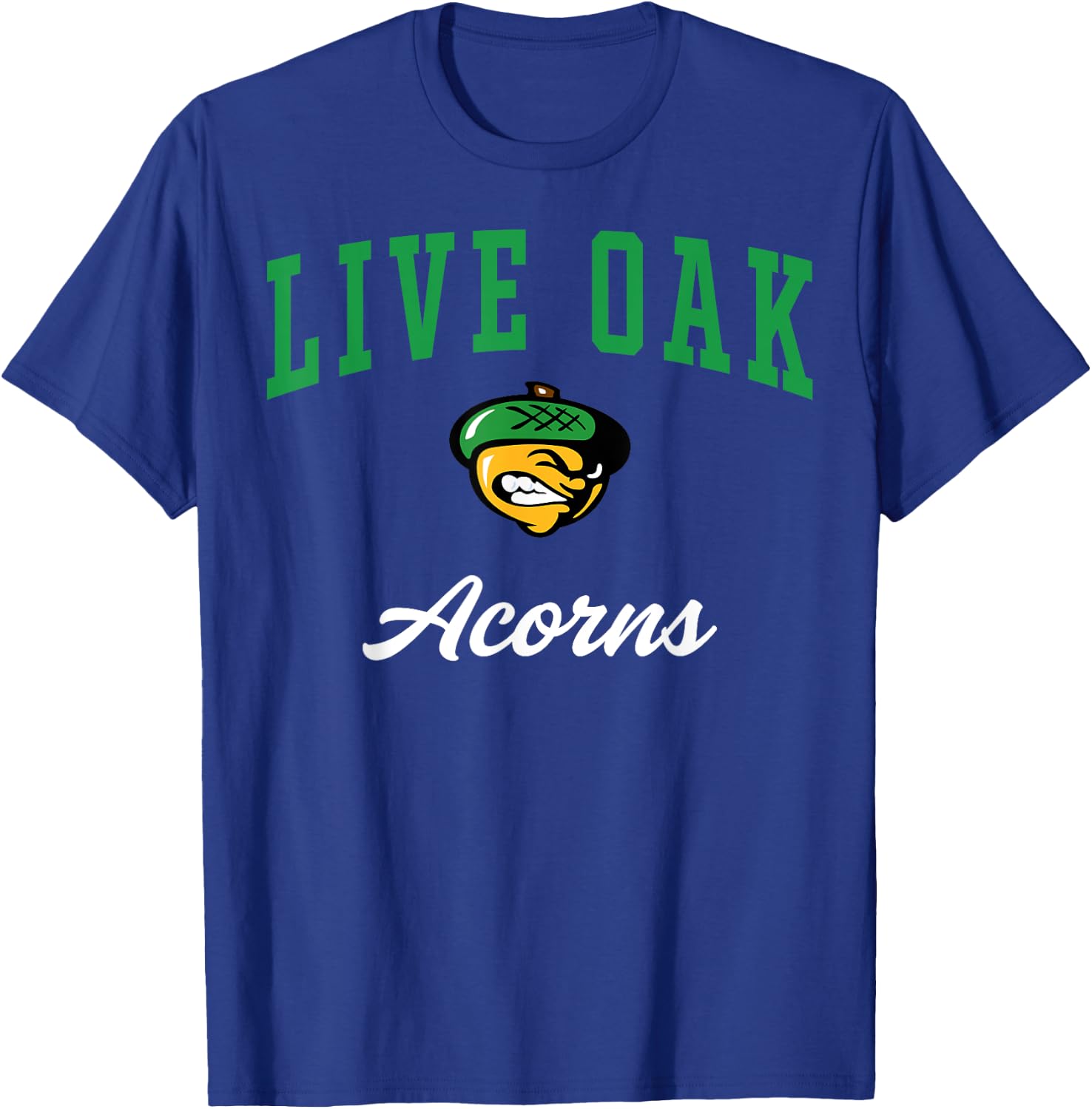 Live Oak High School Acorns C3 T-Shirt - T-Shirt | Royal