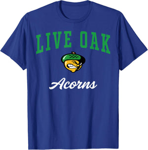 Live Oak High School Acorns C3 T-Shirt - T-Shirt | Royal