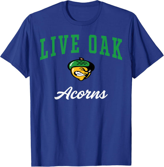 Live Oak High School Acorns C3 T-Shirt - T-Shirt | Royal