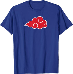Red Cloud Anime Style Japanese Manga Comic Style Pattern T-Shirt - T-Shirt | Royal